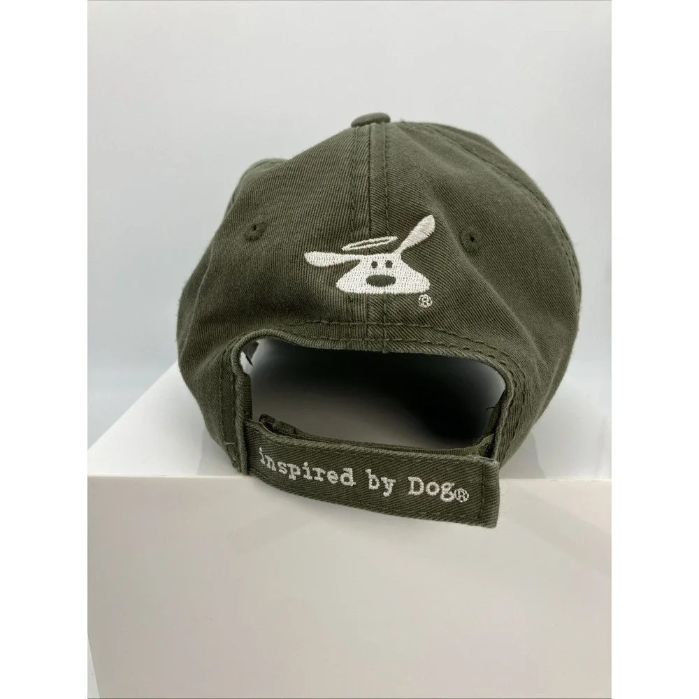 Dog Is Good Never Camp Alone Strap Back Dad Hat Adjustable Cap Dog Lover Camping